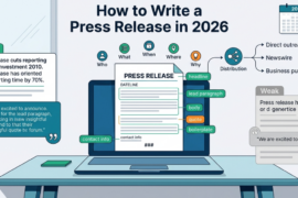 How to write a press release in 2026 with free template and real examples