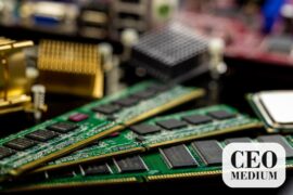 AI microchips on a motherboard illustrating the Amazon Decart acquisition